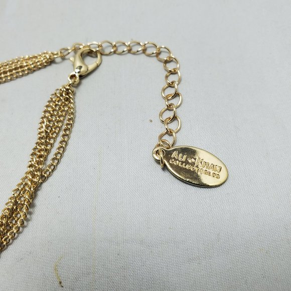 Ali khan Parisian green pearls and cluster necklace with crystal beads - Picture 8 of 8